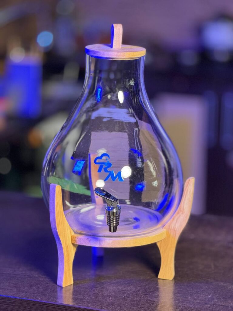 کلمن شیشه ای مدل حباب