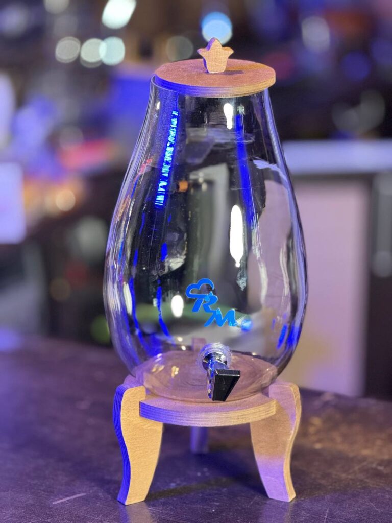کلمن شیشه ای مدل قطره